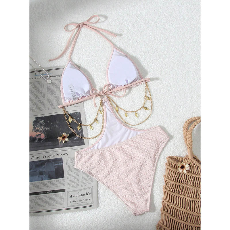 Dame Triangel-Bikini med elegante vedhæng-design og åndbart materiale Stilla