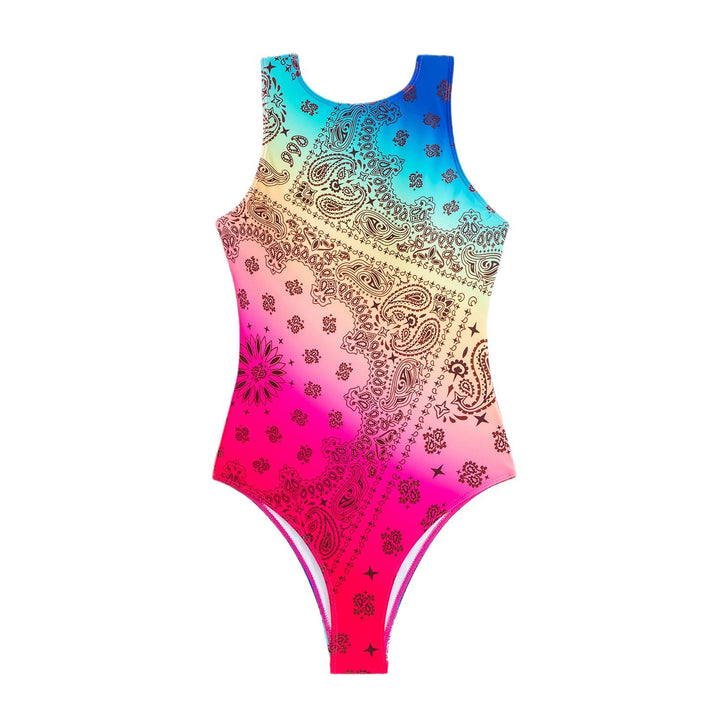 Dame High-Cut Bandana Print Én-delt Badedragt Stilla