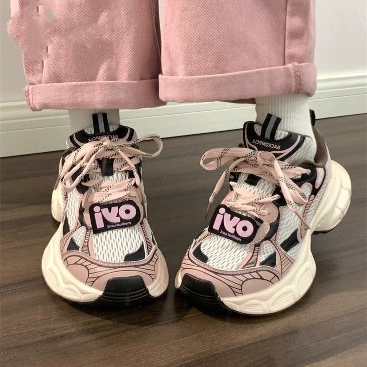 Dame Fashion-sneakers med åndbar mesh-overflade og stabil sål Stilla