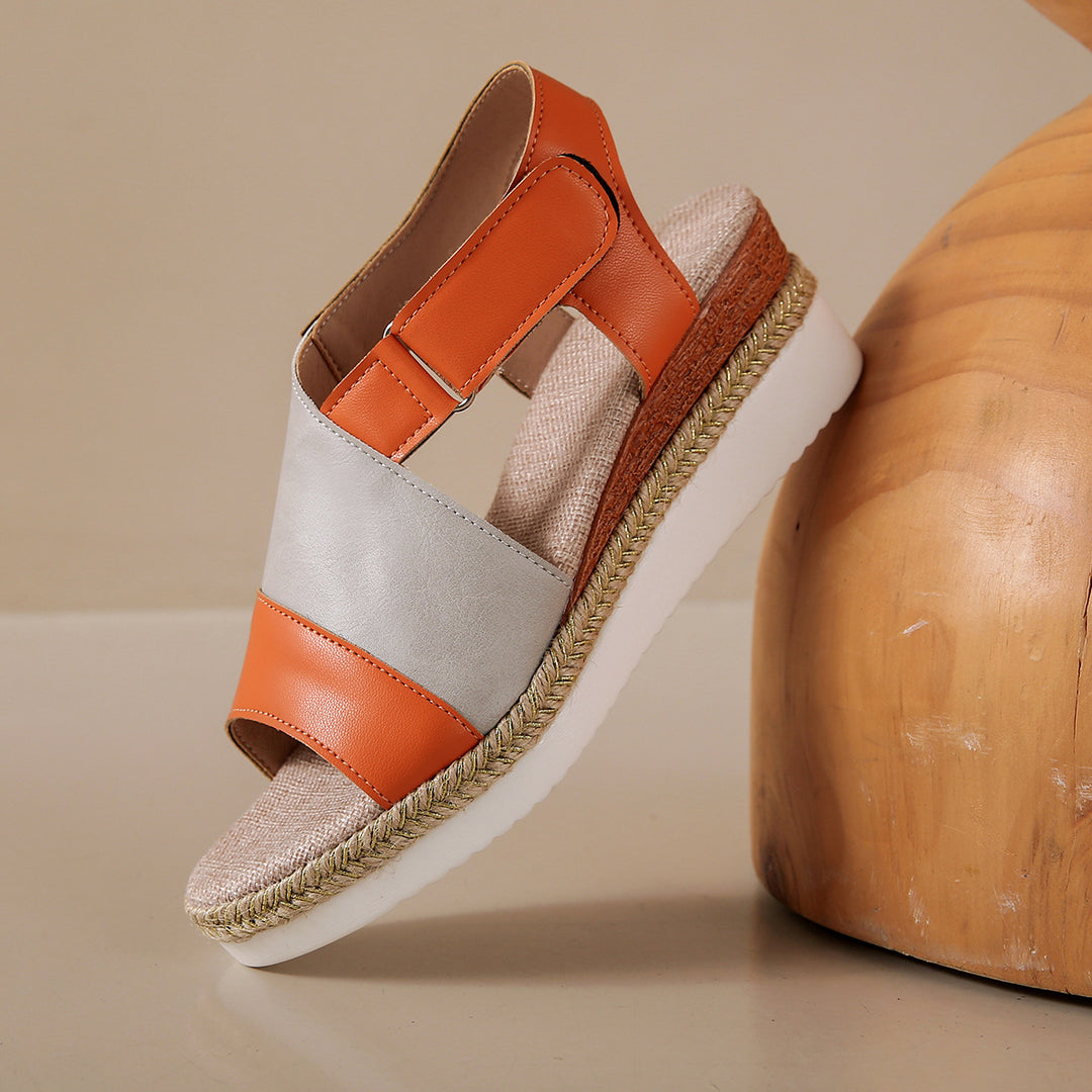 Dame Wedge-sandaler med justerbar rem og skridsikker sål Stilla