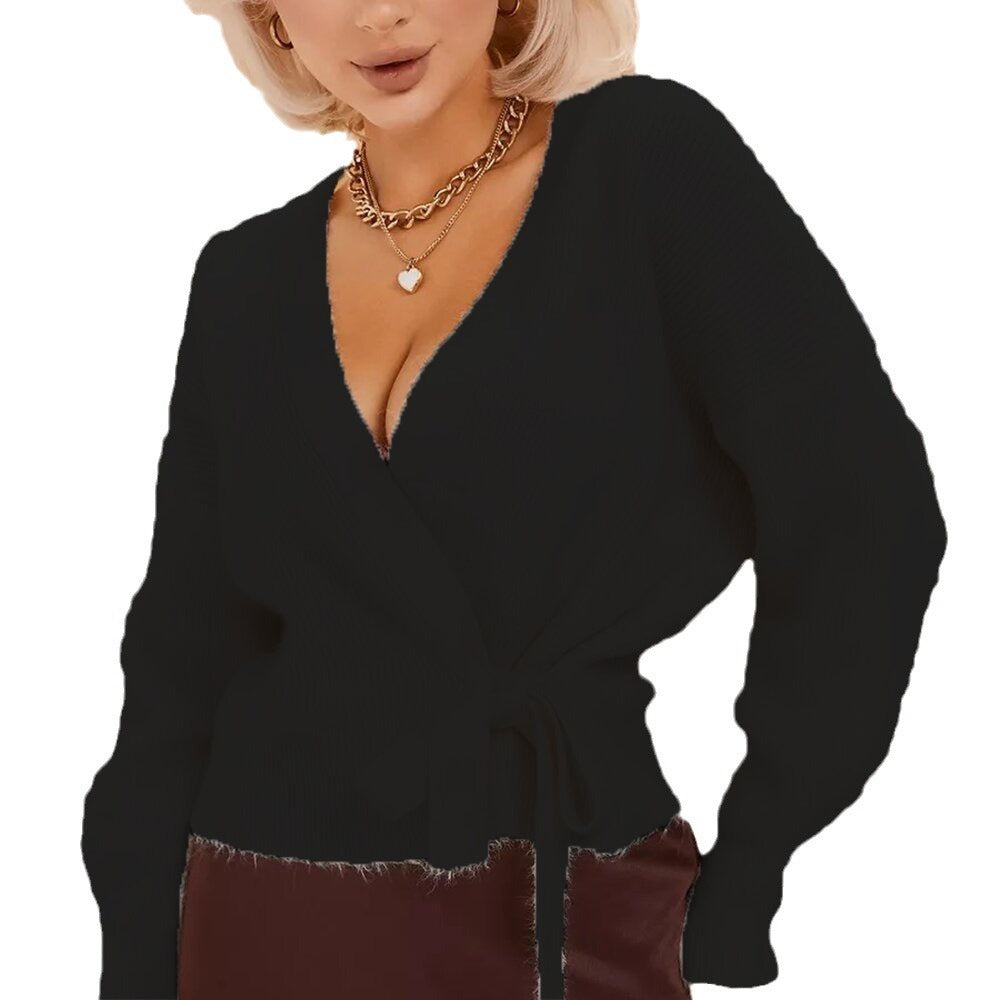 Femme Wrap Front Strikjakke Stilla