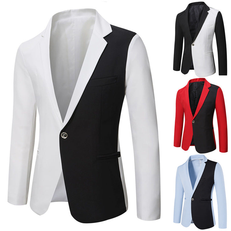 Herrer Dual-Tone Mål Blazer Stilla