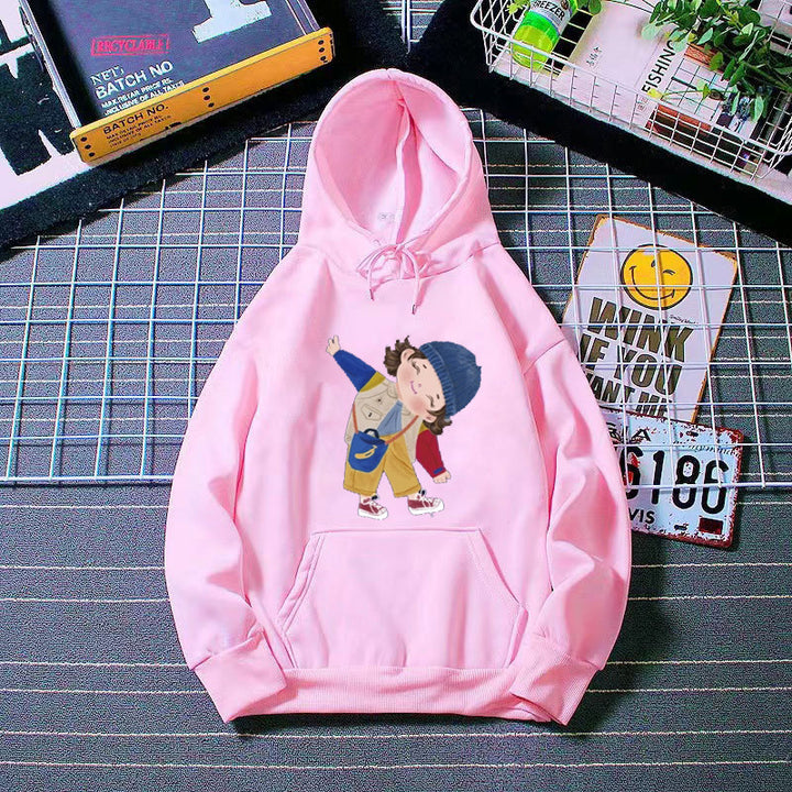 Dame hoodie med legende børne design Skovae