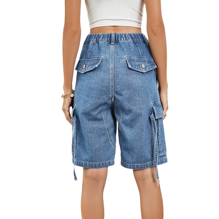 Dame Cargo-shorts med høje lommer og justerbar talje Stilla