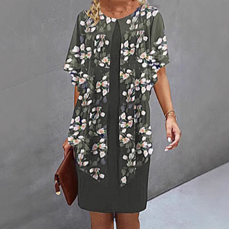 Dame Strandkjole med blomstertop Stilla