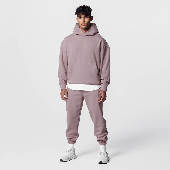 Herrer afslappet hoodie med kængurulomme Stilla