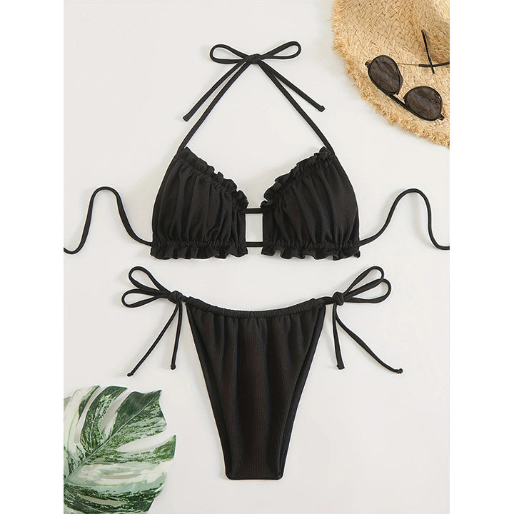 Dame Rüschendreieck-Bikini-Sæt Stilla 1750839150
