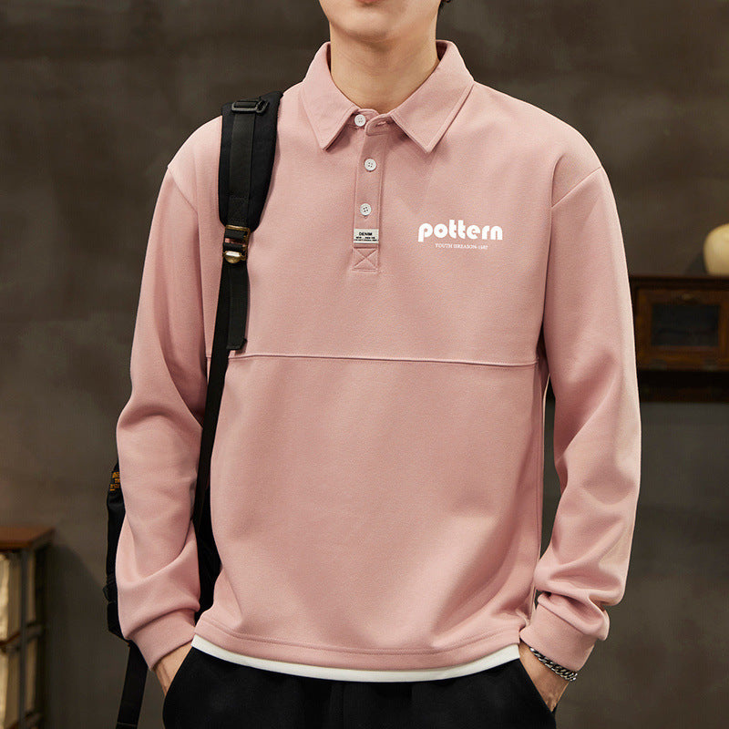 Herrer Casual Vintage-inspireret Sweatshirt med knaplukning Stilla
