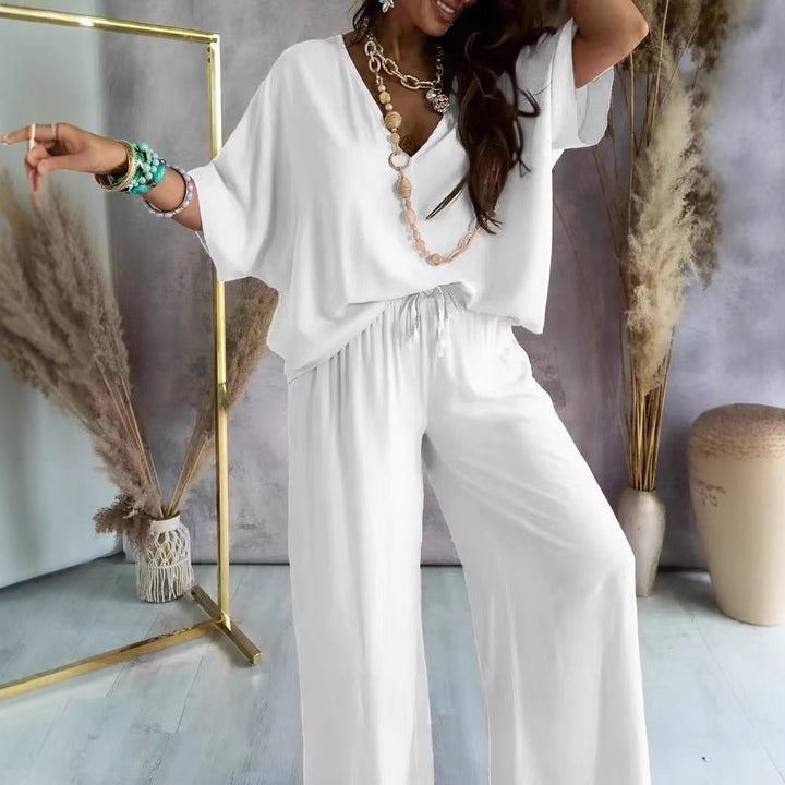 Dame let jumpsuit med bred pasform og elastisk talje Stilla