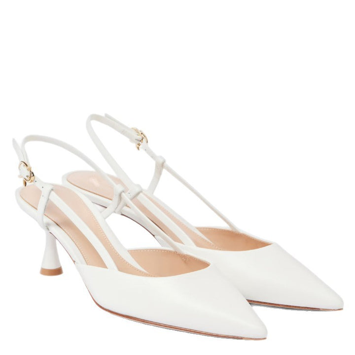Femme spidse tæer slingback pumps med elegant remdetalje Stilla