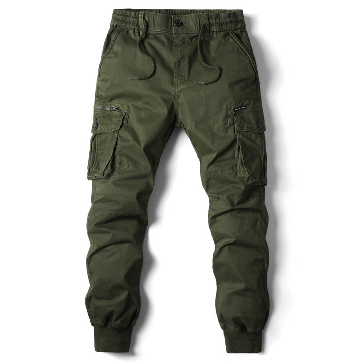 Herrer Cargo Jogger med justerbare manschetter og utility-lommer Stilla