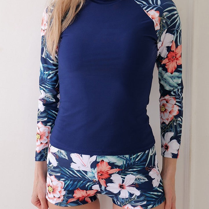 Dame Rashguard Sæt med lange ærmer og figurvenlige shorts Stilla