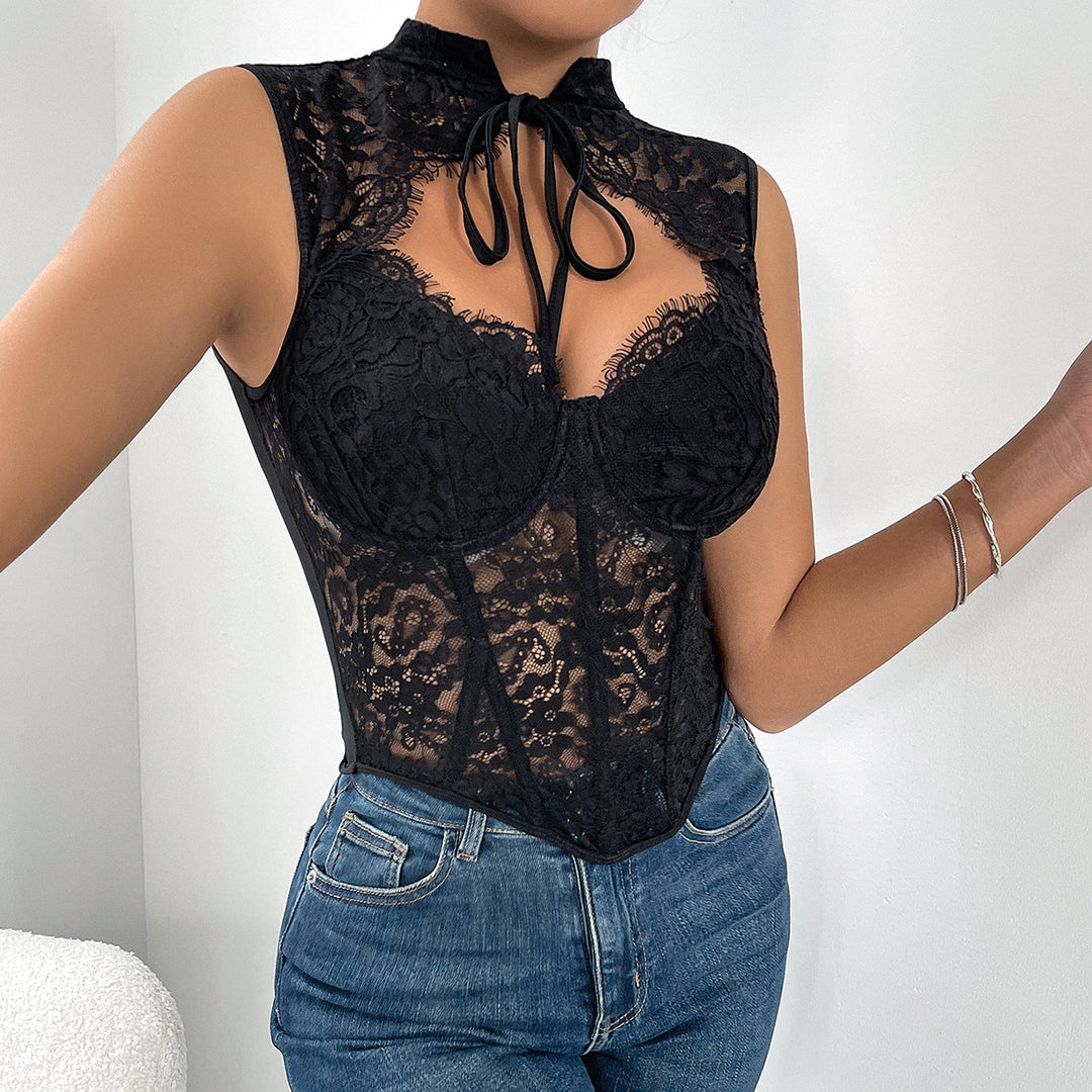 Dame Body med elegant lace trim Stilla