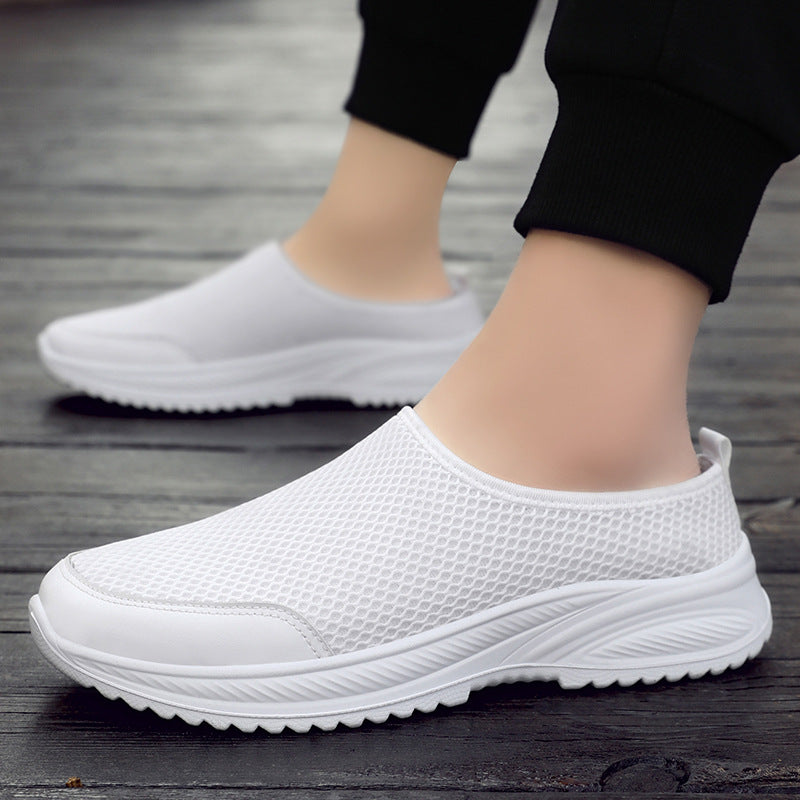 Dame Åndbare Slip-On Walking Sneakers med Textureret Overdel Stilla
