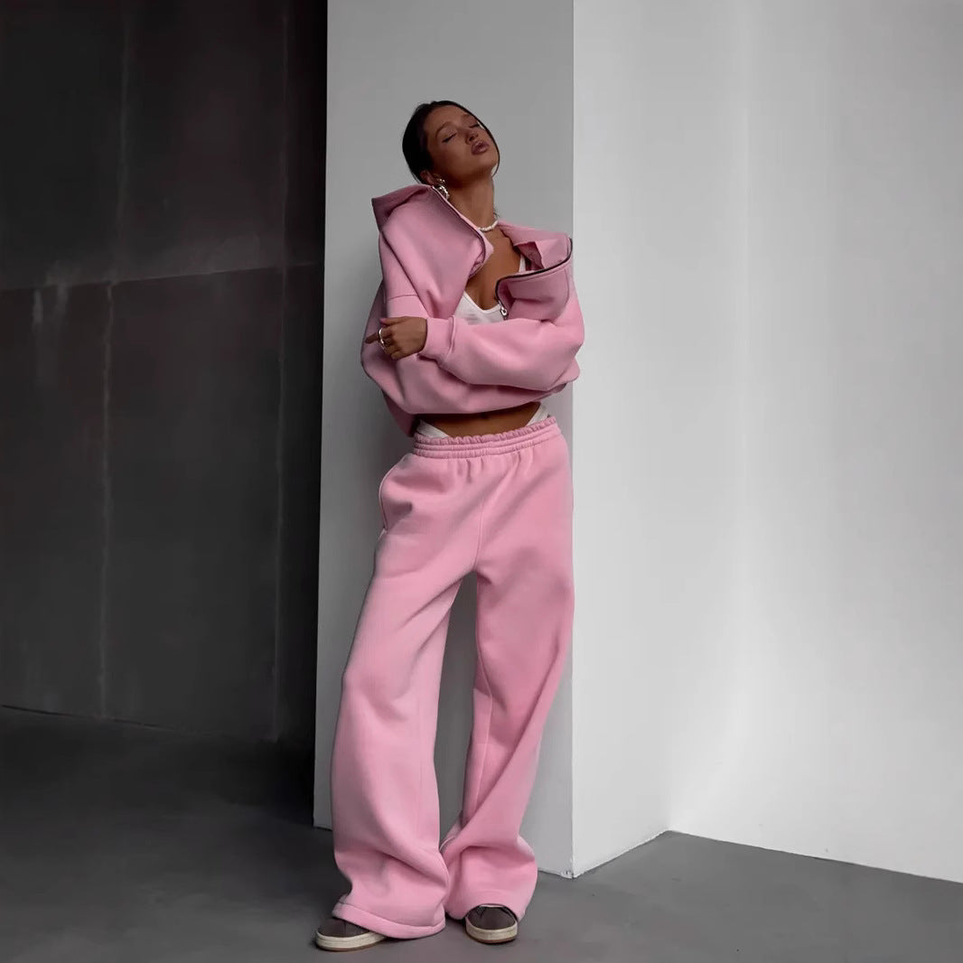 Kvinders fashionable hoodie med høj kvalitet lynlås og behagelig pasform Skovae