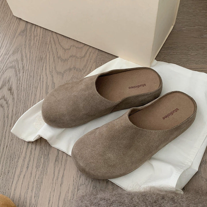 Dame Blødt Sæde Suede Skyd Clogs Stilla