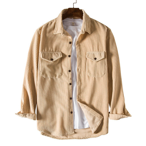 Herrer Corduroy Overskjorte Stilla