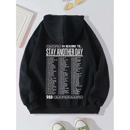 Kvinders hoodie med originalt design og inspirerende budskab Skovae