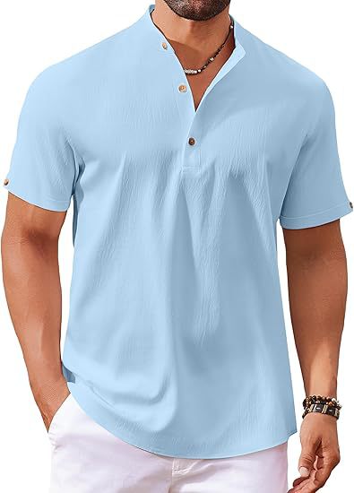 Herrer Kortærmet Knappen skjorte Polo-Shirt Stilla