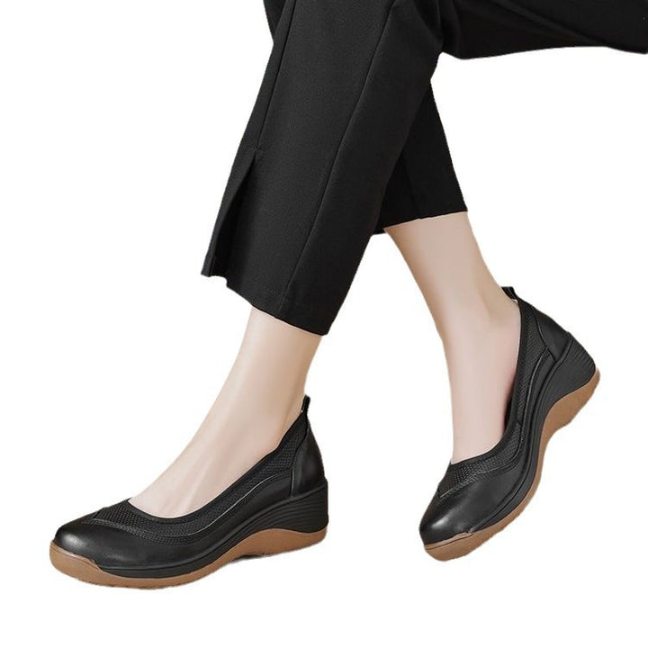 Dame Slip-On Mokkasiner med behageligt elastisk remdesign og skridsikker sål Stilla