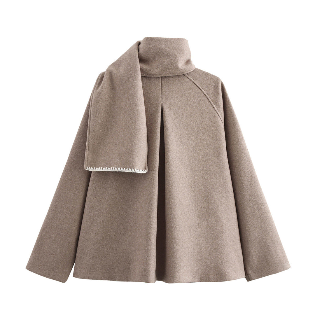 Femme Stilig Uldblandings Utility Jakke Stilla