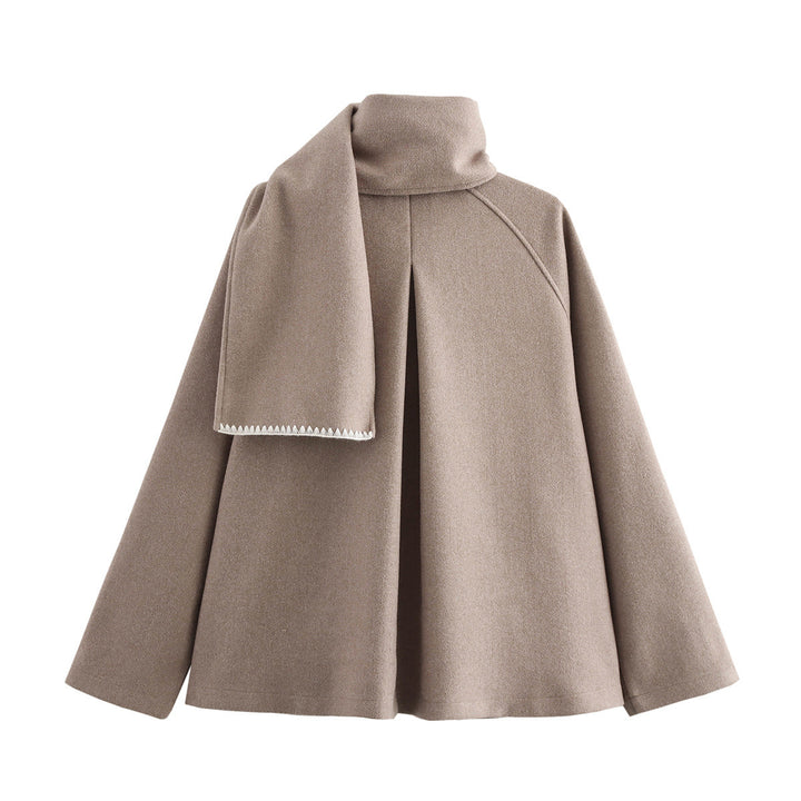 Femme Stilig Uldblandings Utility Jakke Stilla
