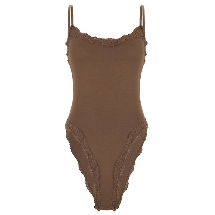 Dame body med elegante spidsdetaljer Skovae