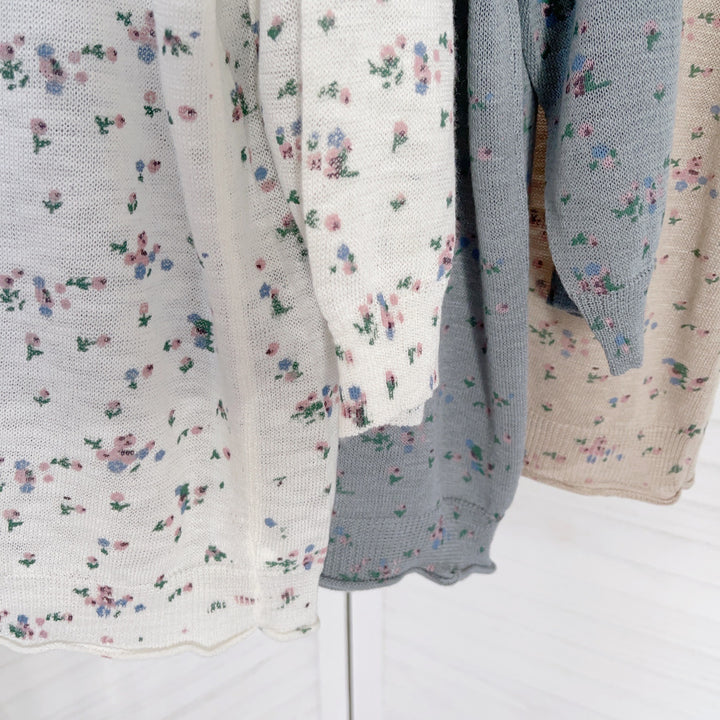 Femme Floral Print Button-Up Cardigan Stilla