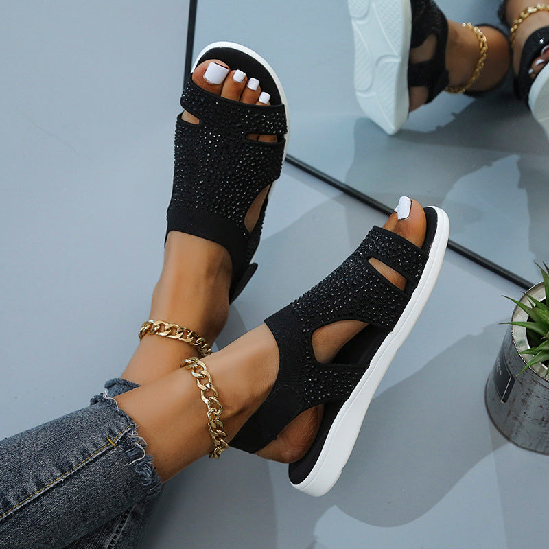 Dame Glamourøse Sandaler med Strass Stilla