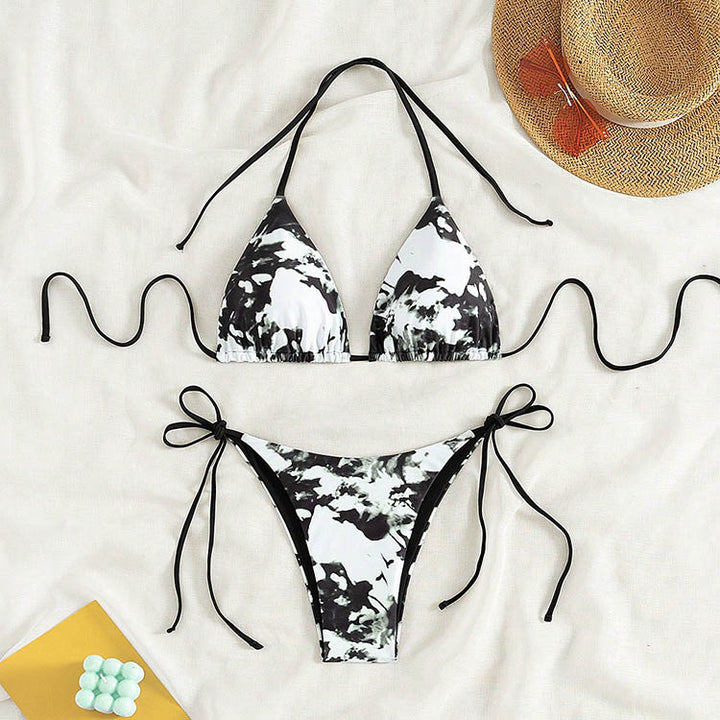 Dame triangel-bikini med justerbare stropper Skovae