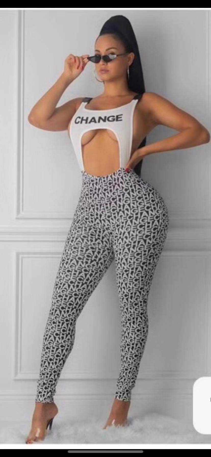 Dame kropsnær sportstøj med fashionable print Skovae
