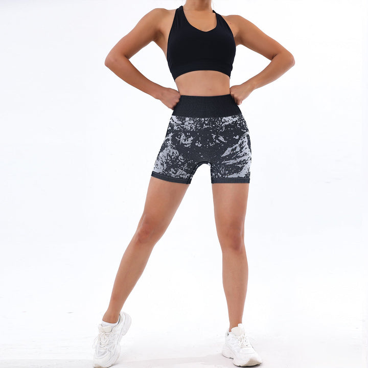Stilla | Høj Talje Yoga Shorts Kvinders Hip Raise Fitness Peach Hip Sportsbukser