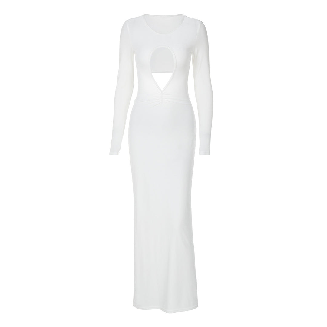 Dame Elegant Maxikjole med Cut-Outs Stilla