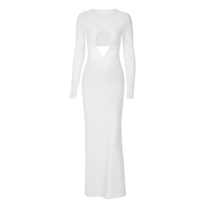 Dame Elegant Maxikjole med Cut-Outs Stilla