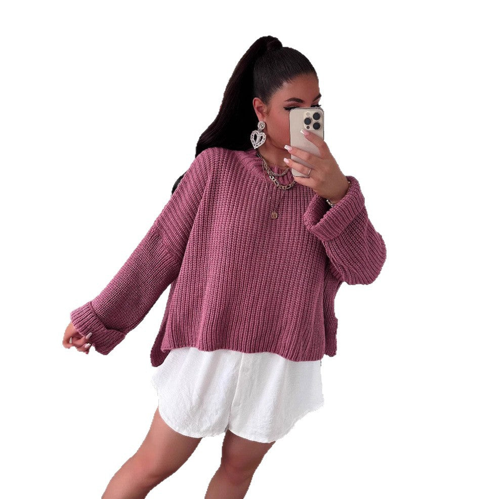 Kvinders afslappet sweater med tekstureret stof og løs pasform Stilla