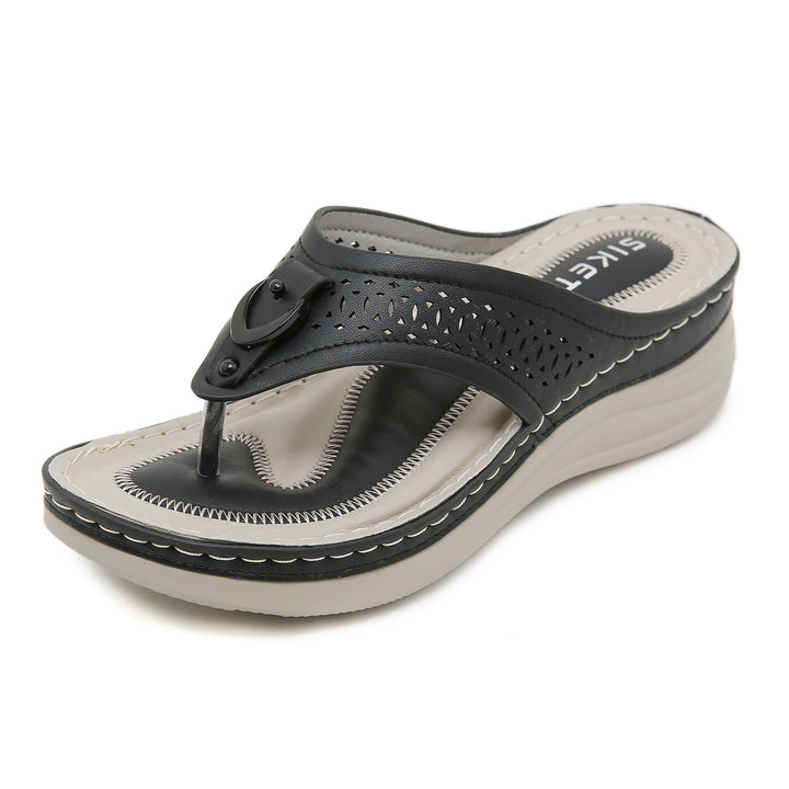 Dame toe separator sandaler med ergonomisk dæmpningsteknologi og moderigtige remme Stilla