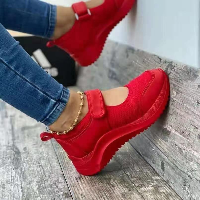Dame Sportslige Mary Jane Sneakers med praktisk velcrolukning Stilla