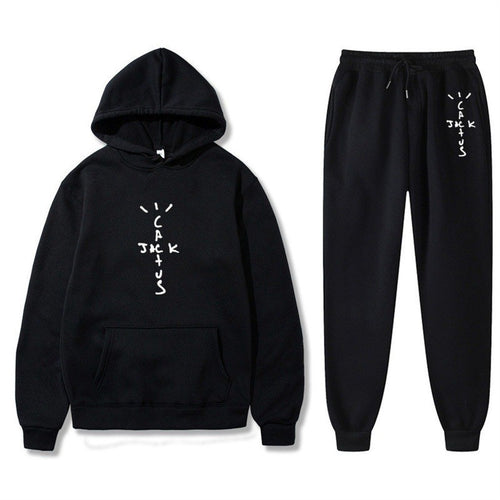 Dame Hoodie og Joggingbukser Sæt med Kreativ Bogstaver Skovae