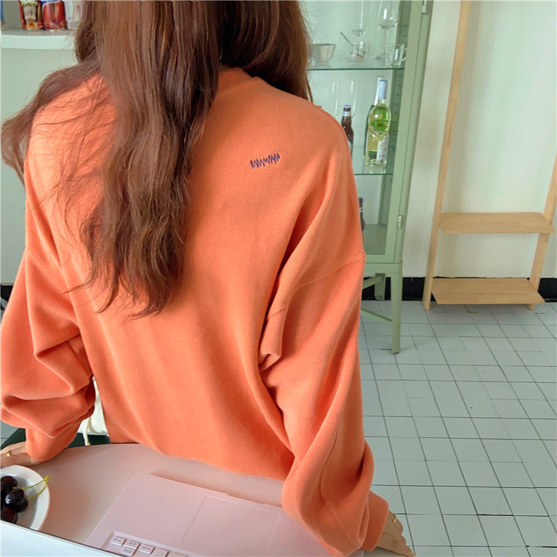 Dame Soft Touch Oversized Sweatshirt med stilfuld skrift Stilla