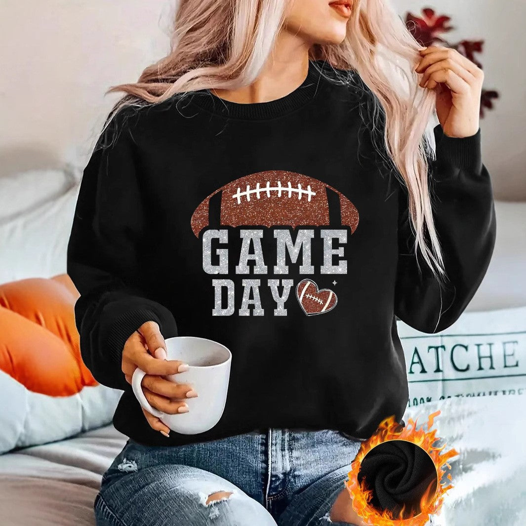 Dame sporty sweatshirt med trendy grafikdesign Stilla