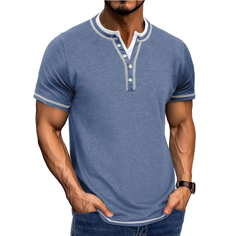 Herrer Poloshirt med knaplukning Stilla