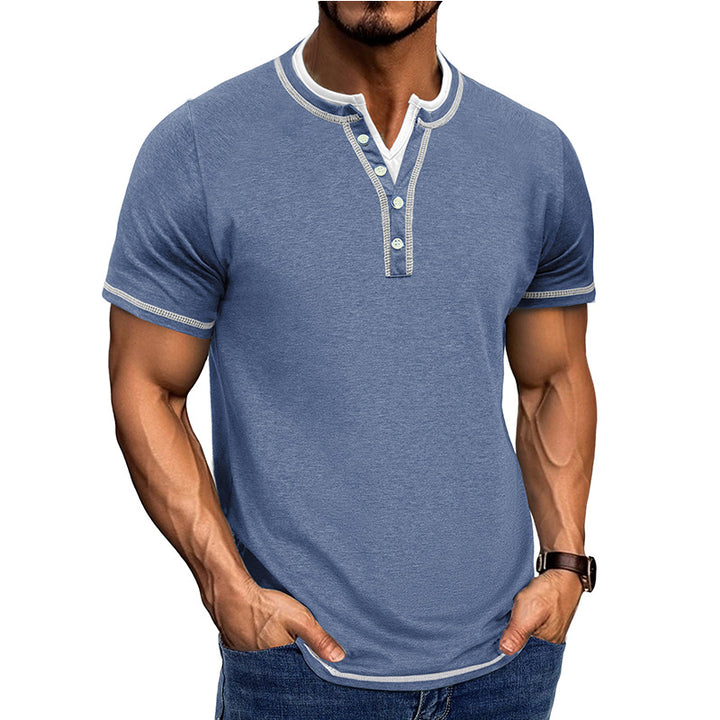 Herrer Poloshirt med knaplukning Stilla