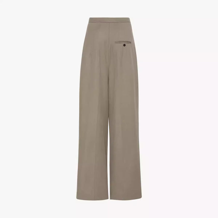Dame elegante højtaljede bukser med klassiske folder Stilla