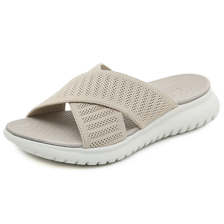 Dame Sporty komfort-sandaler med åndbart overmateriale og støddæmpende sål Stilla