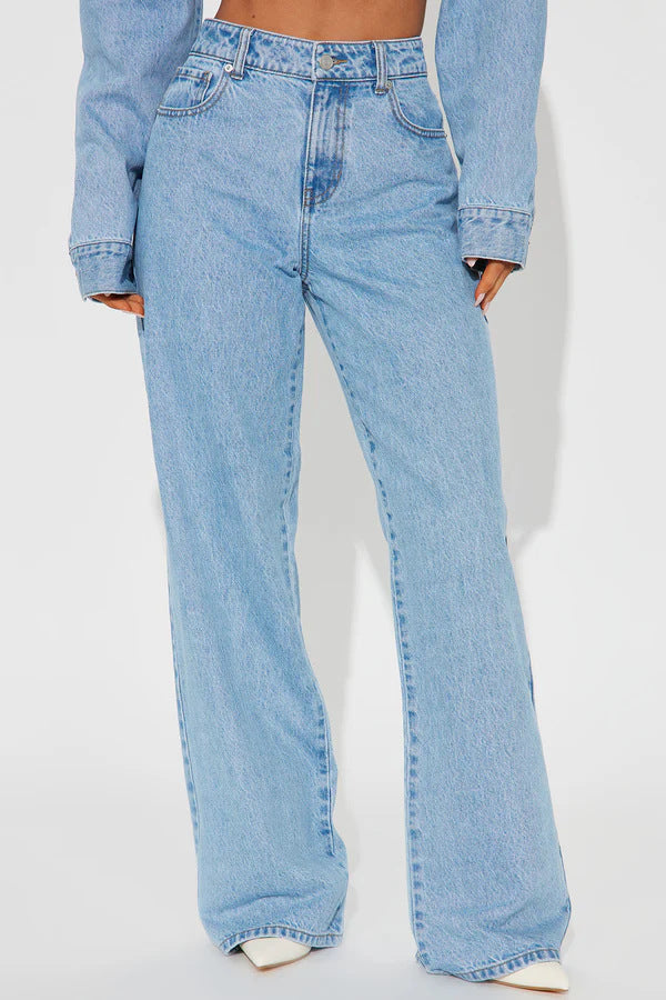 Dame Løst skårne Højtaljede Jeans med afslappet charme Stilla