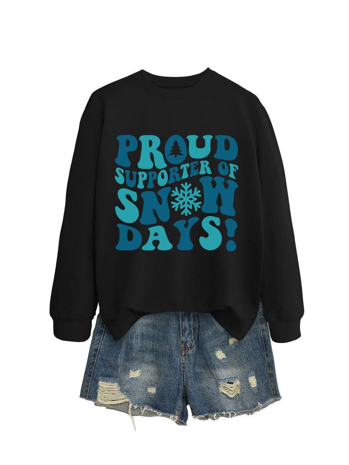 Kvinders sweatshirt med kreativt print og afslappet snit Stilla