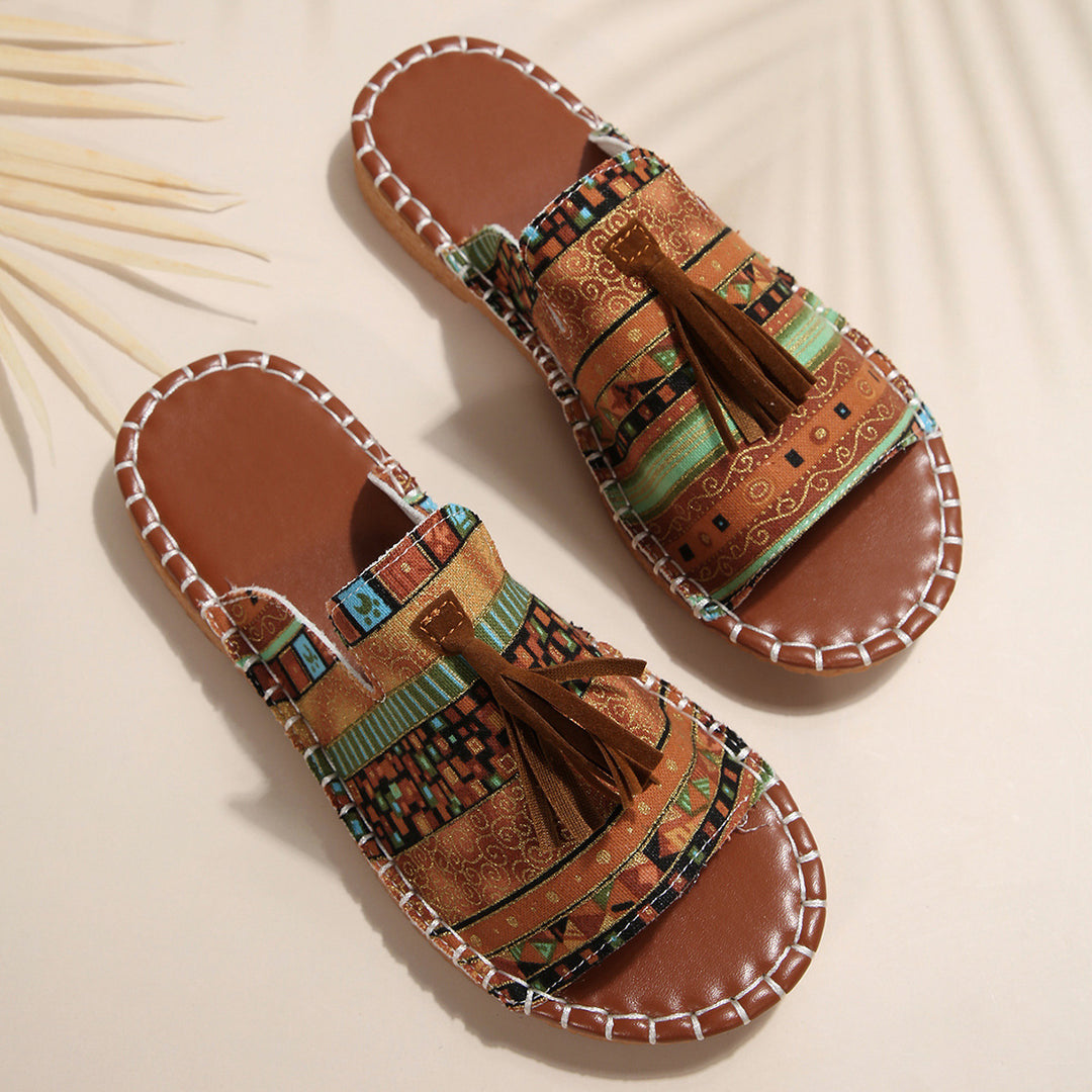 Dame stilfulde Boho Glid Sandaler Stilla