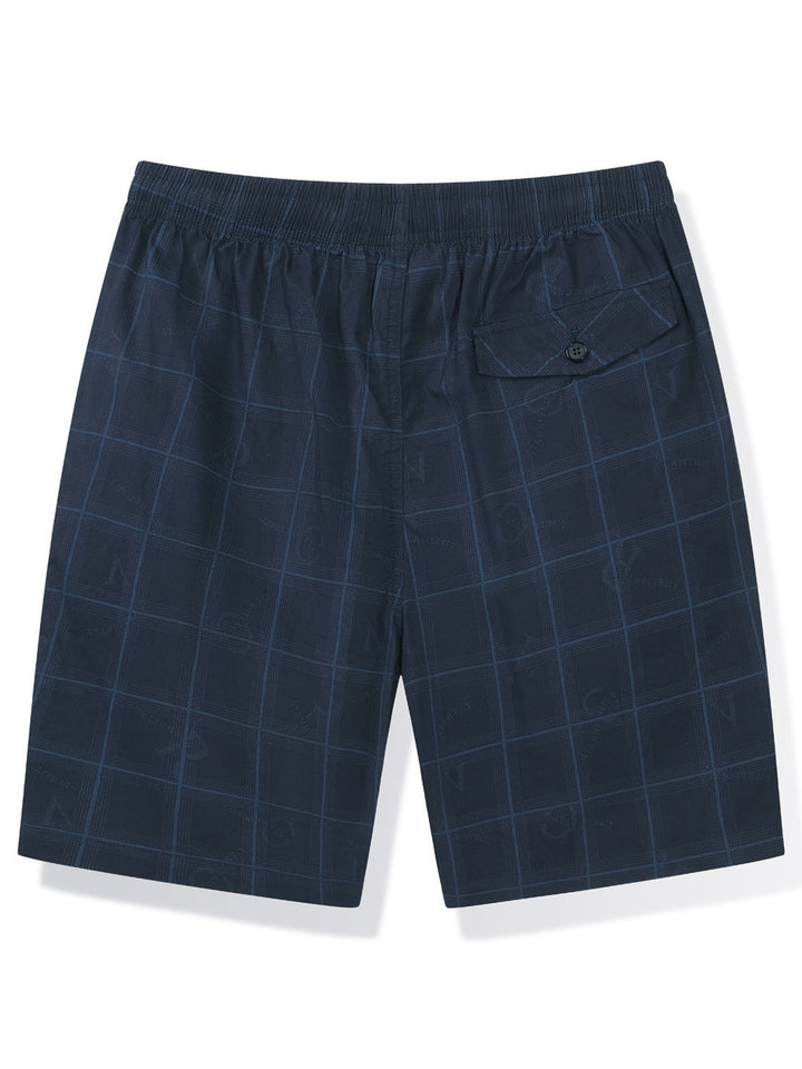 Herrer casual shorts i moderne ternet mønster Stilla