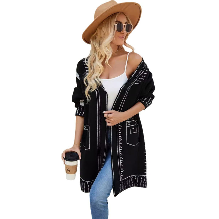 Kvinders cardigan med iøjnefaldende design og afslappet pasform Stilla