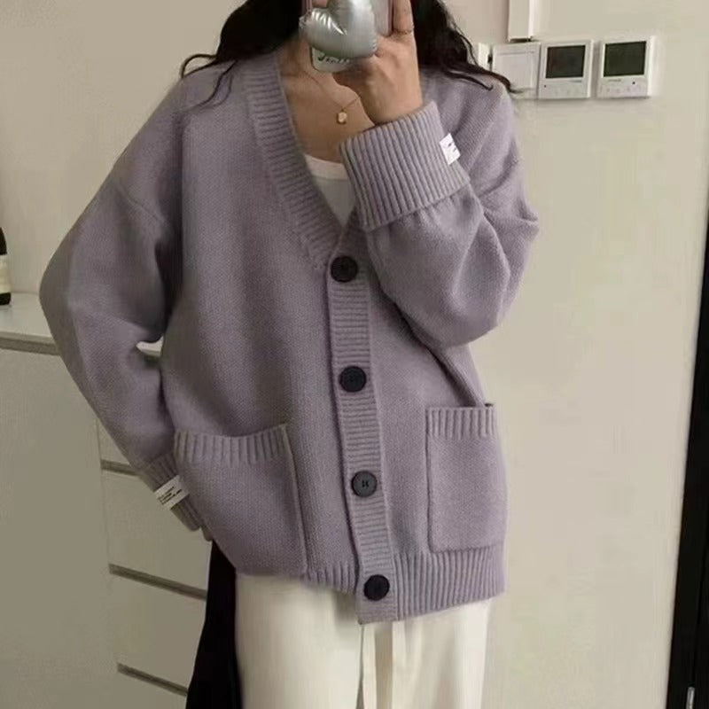 Kvindernes cardigan med en afslappet pasform og store lommer Stilla